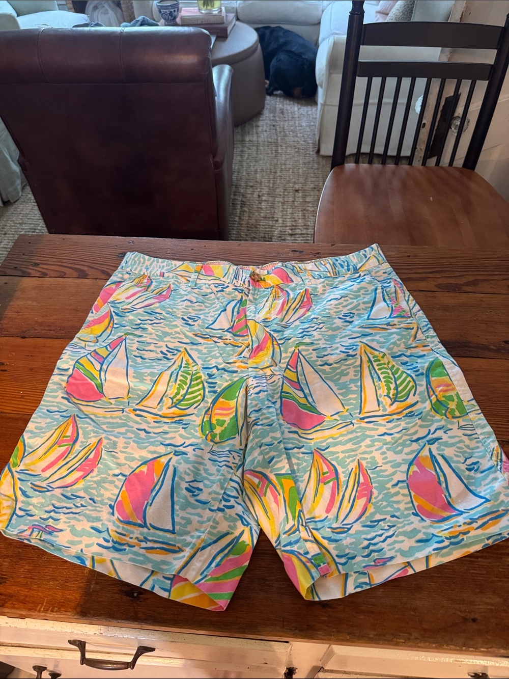 Rare Lilly Pulitzer Multicolor Pastel Sailboat shorts
